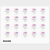 Popsicle Ze is klaar om pop Baby shower Ronde Sticker (Vel)