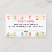 Popsicle Ze is klaar voor de Pop van luierraffel Informatiekaartje (Voorkant)