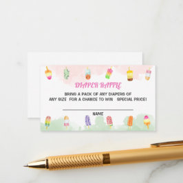 Popsicle Ze is klaar voor de Pop van luierraffel Informatiekaartje