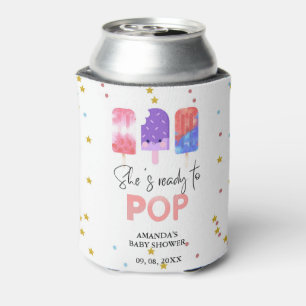 Popsicle Zij is klaar om te bevallen Baby Shower Blikjeskoeler