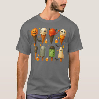 Popsicle Zomer Griezelige Halloween Ijsje Summerw T-shirt