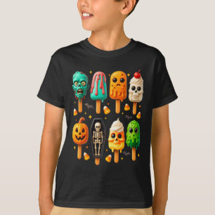 Popsicle Zomer Spooky Halloween Ice Cream Zomer T-shirt