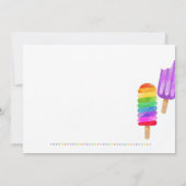 Popsicle Zomer uitnodiging, Zomerfeest Buren Kaart (Achterkant)