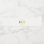 Popsicle Zomer Verjaardagsfeest Waterfles Etiket (Enkel label)