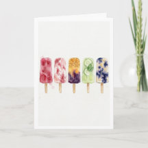 Popsicles aquarel schilderkunst artistieke zomerse