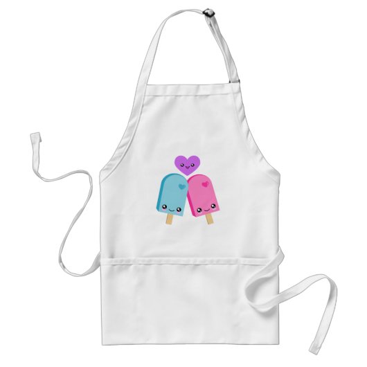 Popsicles BFF Kawaii Apron Standaard Schort (Voorkant)