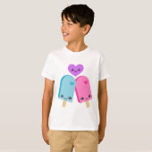  Popsicles BFF Kawaii T-Shirt (Voorkant volledig)
