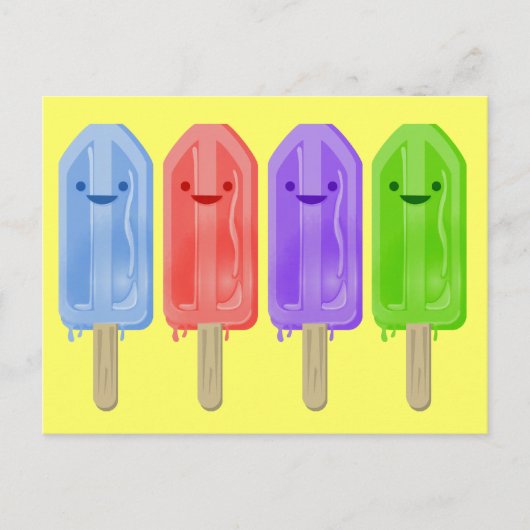 Popsicles Briefkaart (Voorkant)