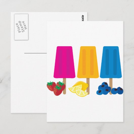 Popsicles Briefkaart (Voorkant / Achterkant)