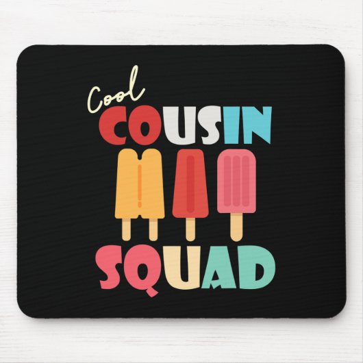 Popsicles Cool Cool Cousin Squad Matching Summer F Muismat (Voorkant)