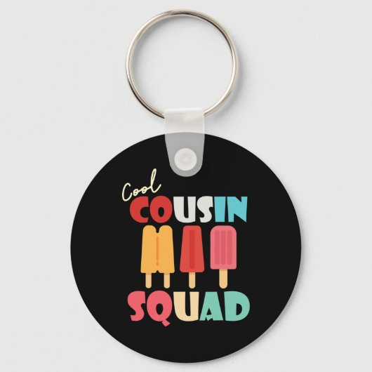 Popsicles Cool Cool Cousin Squad Matching Summer F Sleutelhanger (Voorkant)