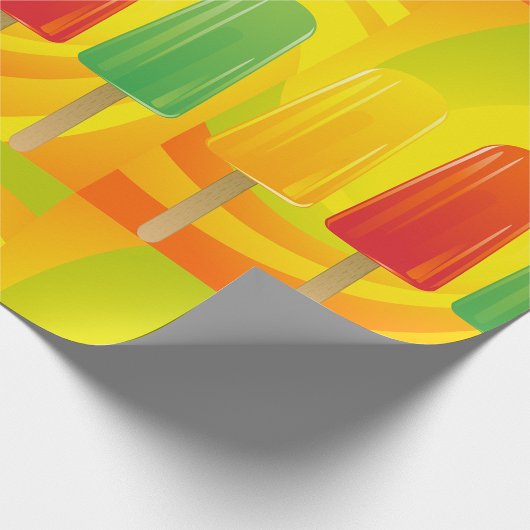 Popsicles die papier verpakken