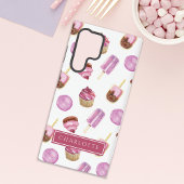 Popsicles en cupcakes roze samsung galaxy hoesje