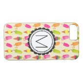 Popsicles en Ice Cream gepersonaliseerd monogram Case-Mate iPhone Case (Achterkant (Horizontaal))