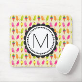 Popsicles en Ice Cream gepersonaliseerd monogram Muismat (Met muis)