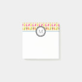 Popsicles en Ice Cream gepersonaliseerd monogram Post-it® Notes (Voorkant)