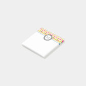 Popsicles en Ice Cream gepersonaliseerd monogram Post-it® Notes (Schuin)