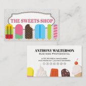 Popsicles en ijskap klantenkaartje (Voorkant / Achterkant)