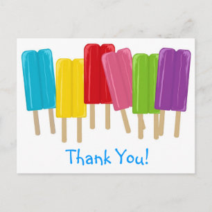 Popsicles en Polka Dots Briefkaart