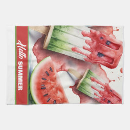 Popsicles en Watermeloen, HALLO ZOMER Theedoek