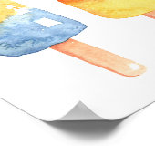 Popsicles helder aangepast poster. Consumptie Poster (Hoek)