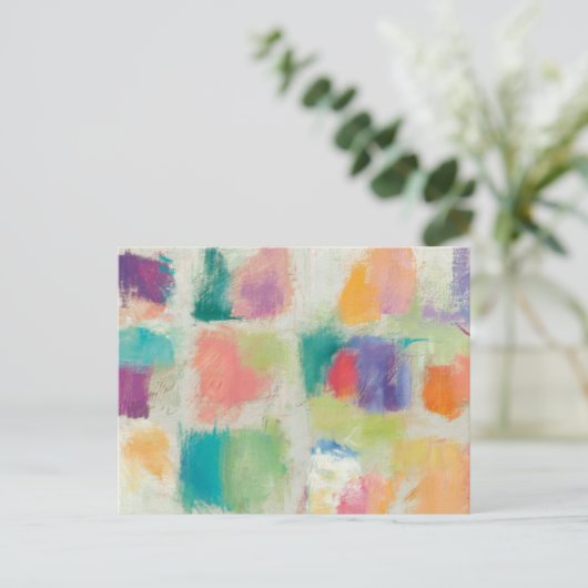 Popsicles Horizontale Steene Abstracte Druk Briefkaart (Staand voorkant)