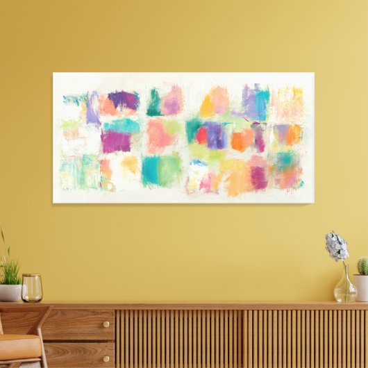Popsicles Horizontale Steene Abstracte Druk Canvas Afdruk (Insitu (Woonkamer))