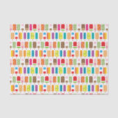Popsicles Ice Cream Bars Dessert Tissuepapier (Voorkant)