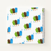Popsicles Ice Cream Lolly Custom Sketchbook Notitieboek (Achterkant)