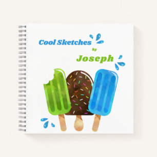 Popsicles Ice Cream Lolly Custom Sketchbook Notitieboek