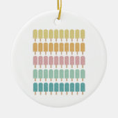Popsicles  Ice Cream Retro Summer Design Keramisch Ornament (Voorkant)