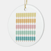 Popsicles  Ice Cream Retro Summer Design Keramisch Ornament (Links)