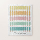 Popsicles  Ice Cream Retro Summer Design Legpuzzel (Verticaal)