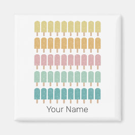 Popsicles  Ice Cream Retro Summer Design Magneet