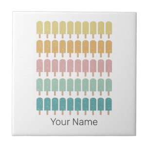Popsicles  Ice Cream Retro Summer Design Tegeltje