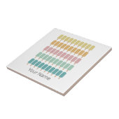 Popsicles  Ice Cream Retro Summer Design Tegeltje (Zijkant)