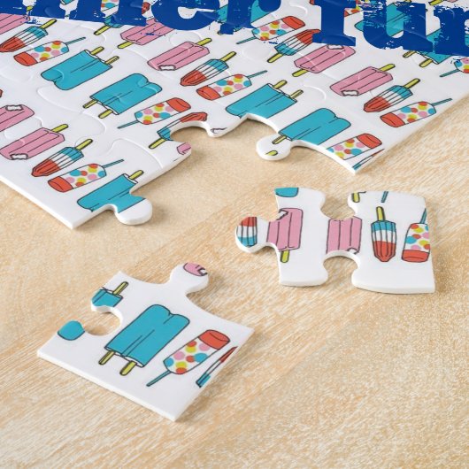 Popsicles Jigzaag Puzzle Daisy Legpuzzel (Zijkant)
