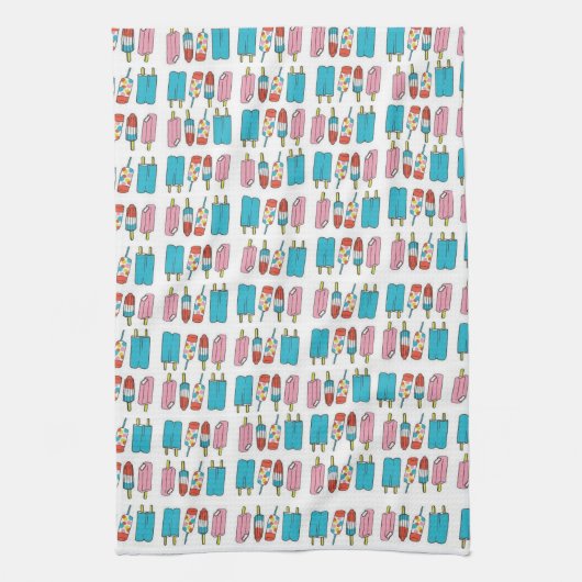 Popsicles keuken handdoek (Verticaal)