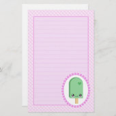  Popsicles Limoen Fruit Kawaii Stationery Briefpapier (Voorkant / Achterkant)