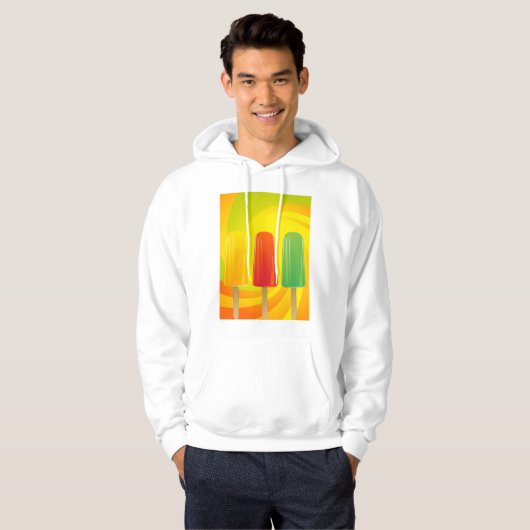 Popsicles Mannen Hoodie (Voorkant volledig)