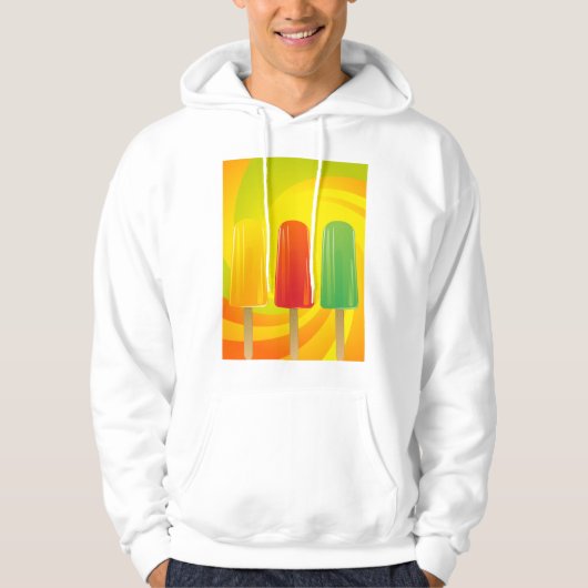 Popsicles Mannen Hoodie (Voorkant)