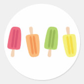 Popsicles Ronde Sticker (Voorkant)