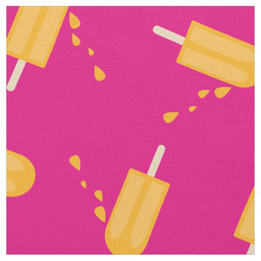 Popsicles Schattige Kinderen Zomer Stof (Close Up)