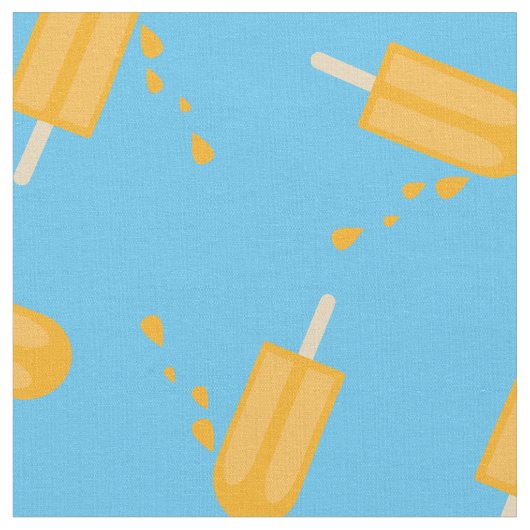 Popsicles Schattige Kinderen Zomer Stof (Close Up)