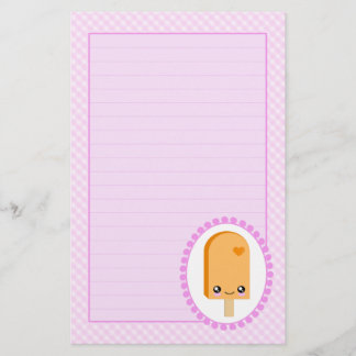  popsicles Sinaasappel Fruit Kawaii Stationery Briefpapier
