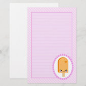  popsicles Sinaasappel Fruit Kawaii Stationery Briefpapier (Voorkant / Achterkant)