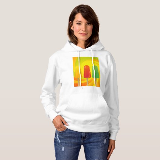 Popsicles Womens Hoodie (Voorkant volledig)