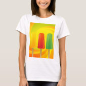 Popsicles Yellow Red Green Womens T-Shirt (Voorkant)