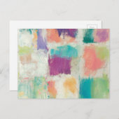 Popsics II Abstracte stone afdrukken | Mike Schick Briefkaart (Voorkant / Achterkant)