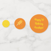 Popsiculair Cute Summer 1st Birthday Party Thema Confetti (Achterkanten)
